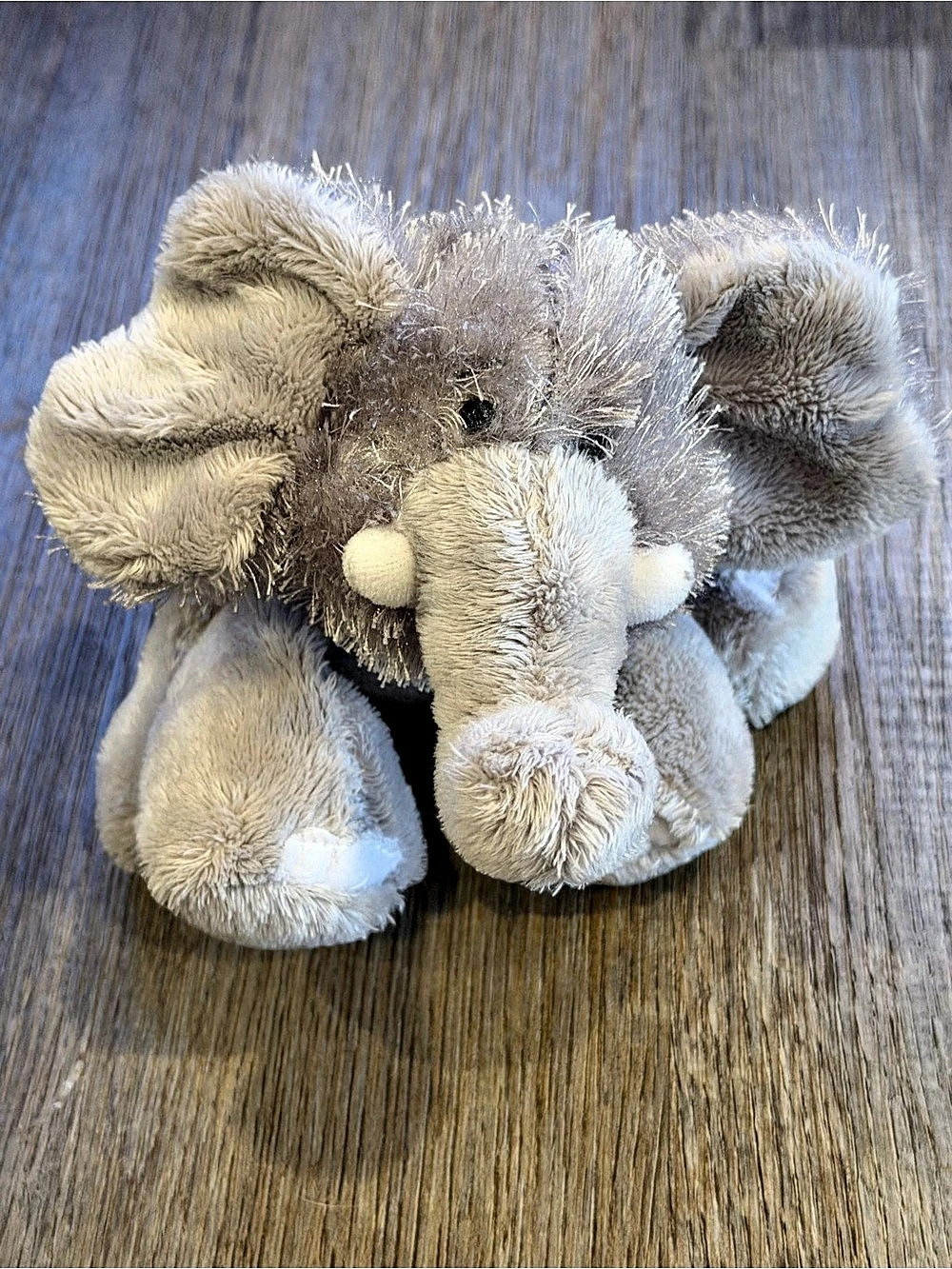 GANZ Webkinz Velvety Elephant Plush Gray & White